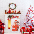 CCINEE Canvas Santa Sack Personalized Letter J Drawstring Red 27x20in by Deal US