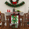 Linen Christmas Table Runner Winter Xmas Decorations 13x72 Inch by Deal US