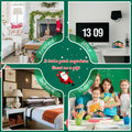 [Like New] Zqoyn LED Christmas Village House Decor Set Deer Indoor Table Decor by Deal US