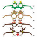 [Like New] HOWAF 27pcs Christmas Paper Glasses Santa Snowman Gingerbread Kids by Deal US