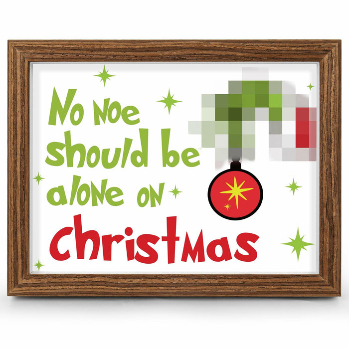 HitToys Christmas Photo Frame 6x8 Wood Sign White Xmas Wall Decor by Deal US