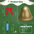[Like New] Giant Inflatable Christmas Ball Outdoor Decoration PVC 21.6in 1pc by Deal US