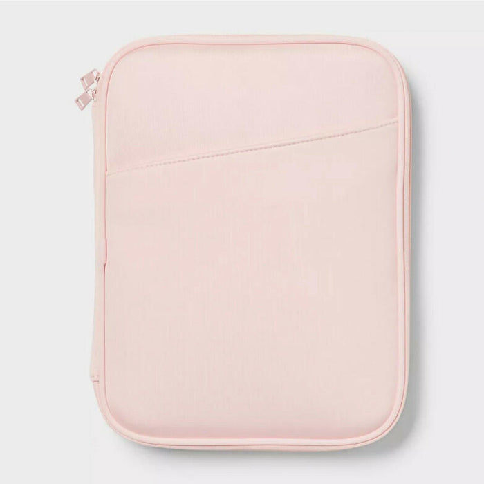 [Like New] Brightroom Zip Tablet Pouch Laptop Bag Blush Pink 12in x 9.25in by Deal US