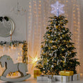 [Like_new] VIHOSE 12" Lighted Snowflake Christmas Tree Topper Metal Battery Operated by Deal US