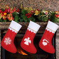 Zubebe 200 Pcs Red Felt Christmas Stockings Rustic Xmas Decor 15 Inch by Deal US