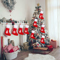 Zubebe 200 Pcs Red Felt Christmas Stockings Rustic Xmas Decor 15 Inch by Deal US