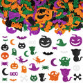 Fancy Land Halloween Foam Glitter Stickers 500 Pcs Sparkly Craft Supplies by Deal US