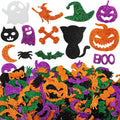 Fancy Land Halloween Foam Glitter Stickers 500 Pcs Sparkly Craft Supplies by Deal US