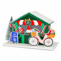 [Like New] Zqoyn LED Lighted Christmas Village Set Indoor Table Decor Bicycle by Deal US