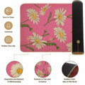 Spring Kitchen Mats Set of 2 Floral Daisy Rugs Pink 17x29 & 17x47 Inch by Deal US