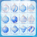 HOWAF 36pcs Wooden Snowflake Ball Ornaments Xmas Tree Decorations by Deal US
