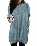 KISSMODA Women's Long Sleeve Tunic Top Casual with Pockets Size M by Deal US