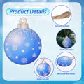 HOWAF 36pcs Wooden Snowflake Ball Ornaments Xmas Tree Decorations by Deal US