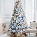 HOWAF 36pcs Wooden Snowflake Ball Ornaments Xmas Tree Decorations by Deal US