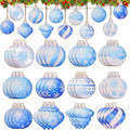 HOWAF 36pcs Wooden Snowflake Ball Ornaments Xmas Tree Decorations by Deal US