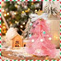 Hungdao 3 Set DIY 12 Inch Tulle Christmas Tree Craft Kit with Light by Deal US
