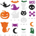 Fancy Land Halloween Foam Glitter Stickers 500 Pcs Sparkly Craft Supplies by Deal US