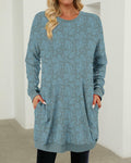 KISSMODA Women's Long Sleeve Tunic Top Casual with Pockets Size M by Deal US