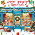 XMAS SHOP Advent Calendar Puzzle 1008 Pieces 24 Parts Christmas 2025 by Deal US