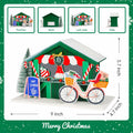 [Like New] Zqoyn LED Lighted Christmas Village Set Indoor Table Decor Bicycle by Deal US