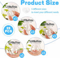 [Like New] Ranchbtn Clear Plastic Fillable Ornaments 25 Pcs 5 Sizes Transparent DIY by Deal US