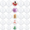 [Like New] Ranchbtn Clear Plastic Fillable Ornaments 25 Pcs 5 Sizes Transparent DIY
