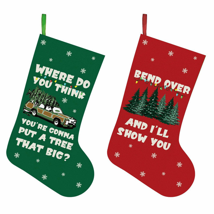 Christmas Vacation Stockings 2 Pack 16 Inch Griswold Family White by Deal US