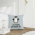 Voatok Penguin Love Decorative Throw Pillow Case 18x18 inch Yolk Yellow by Deal US