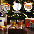 Roshtia Christmas Whiskey Gift Set 2 Clear Shot Glasses 1.5 oz by Deal US