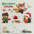 Mfault Magical Christmas Wall Decals Stickers Xmas Wizard Owl Decor by Deal US