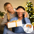 Roshtia Christmas Whiskey Gift Set 2 Clear Shot Glasses 1.5 oz by Deal US
