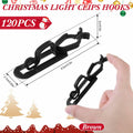 Blulu 25 Pcs Light Clips Hooks Gutter Clips for C9 C7 C6 Roof Black by Deal US