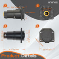 UNORME 7-Pin RV Blade Trailer Wiring Harness Connector 7-Pin by Deal US