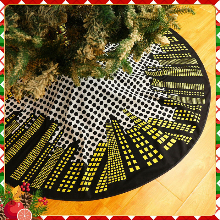 Boao Magic World Christmas Tree Skirt Vintage Envelope Design Rustic Xmas by Deal US