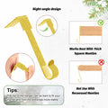 Tandefio 12 Pack Glitter Christmas Stocking Holder Hangers Gold Mantel Hooks by Deal US