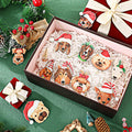 Thyle 24 Pc Dog Christmas Ornaments Wood Puppy Hanging Gold Rope Xmas by Deal US