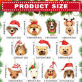 Thyle 24 Pc Dog Christmas Ornaments Wood Puppy Hanging Gold Rope Xmas by Deal US