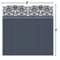 Elegant Lace Navy Paper Cocktail Napkins 5''x5'' Pack of 20 Premium by Deal US