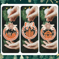 Wooden Christmas Tree Ornaments Hanging Decorations Indoor Home Decor by Deal US