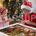 Christmas Advent Calendar 2025 Fireplace Jigsaw Puzzle 1000pc 27.6x19.7in by Deal US