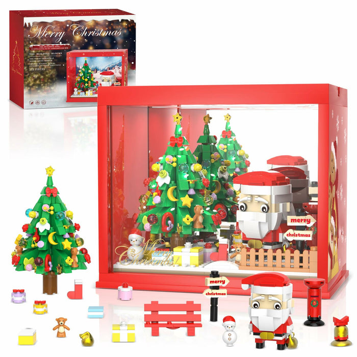 Bestbase Santa Claus Christmas Tree Building Blocks Kit 512pc LED Light by Deal US
