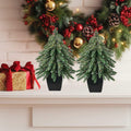 Aimmop 12inch Christmas Tree Artificial Decoration 90 Branch Tips Green 1Pack by Deal US