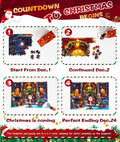 Protado 2025 Christmas Advent Calendar Puzzle 1008 Pieces 27.5x19.7in by Deal US