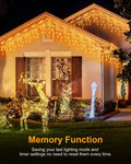JIXXULVU 2 Pack 53FT 486 LED Outdoor Waterproof Timer 8 Modes Warm White by Deal US