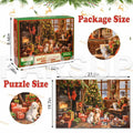 Christmas Advent Calendar 2025 Fireplace Jigsaw Puzzle 1000pc 27.6x19.7in by Deal US