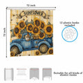 TIPIPARK Sunflower Shower Curtain 72x72 Waterproof Polyester with 12 Hooks by Deal US