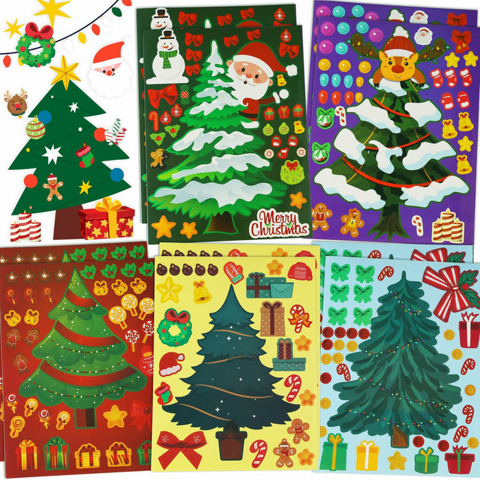 40 Sheets Christmas Tree Stickers DIY Crafts Party Present Supply by Deal US