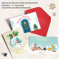 [Like New] STYPOP Christmas Cards 24-Pack 4x6 Assorted Designs with Envelopes by Deal US