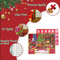 Puzzle Advent Calendar 2024 1008PCS 24 Days Countdown 27.56x19.68 Inch by Deal US