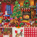 Puzzle Advent Calendar 2024 1008PCS 24 Days Countdown 27.56x19.68 Inch by Deal US
